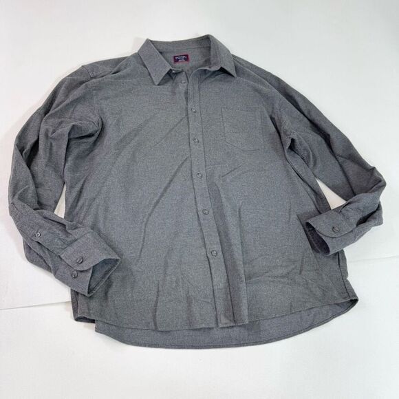 UNTUCKit Flannel Long Sleeve Button Down Cotton Sherwood Shirt Dark Gray XXL - Picture 1 of 9